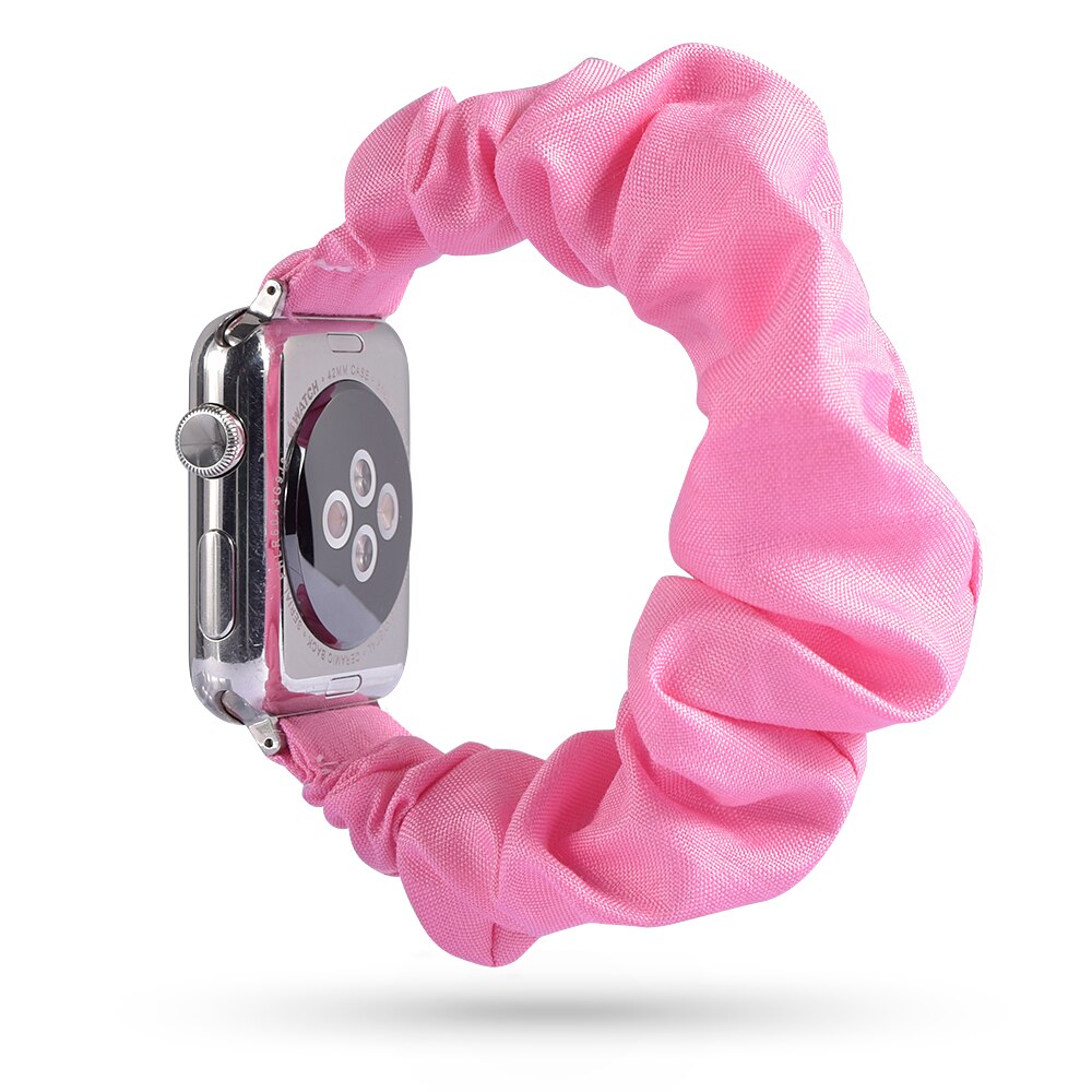 Frilly látkový řemínek pro Apple Watch - Růžový - 38, 40, 41mm