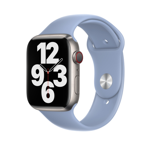Silikonový řemínek pro Apple Watch - Mlhově modrá - M/L - 42, 44, 45, 49mm